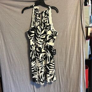 NWT! Express sleeveless dress! Black and white. Size 12.